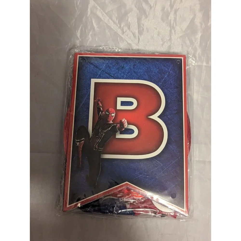 Spider Man Themed Birthday Party Supplies Banners, Toppers, Hanging Decorations
